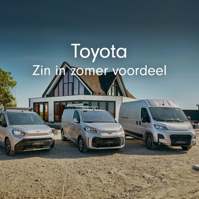 Toyota bedrijfswagens zin in zomer voordeel