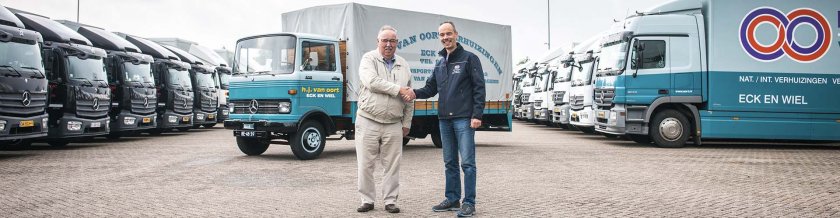 Louwman Mercedes-Benz feliciteert Transportbedrijf Van Oort met 60-jarig jubileum