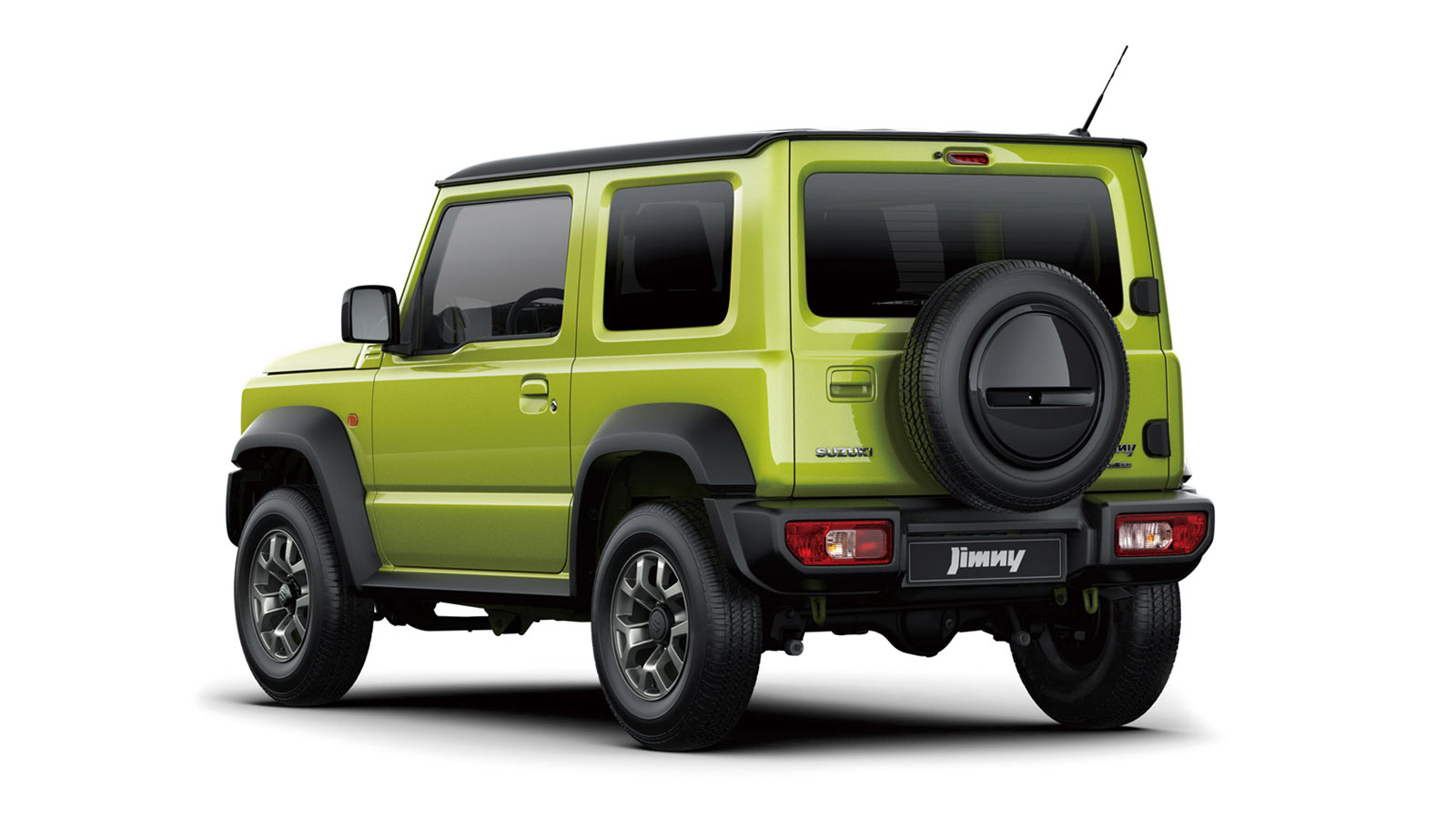 Suzuki Jimny Kinetic Yellow achterzijde