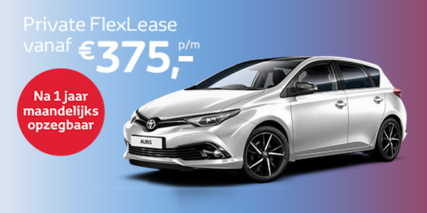 Toyota Private Flexdriving Auris Private Lease bij Louwman